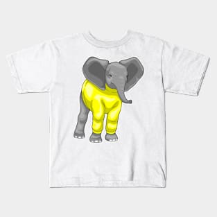 Elephant Winter Kids T-Shirt